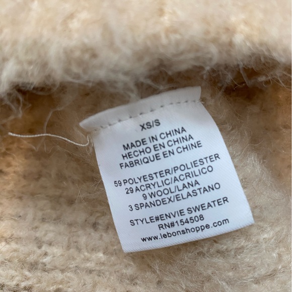 Le Bon Shoppe Envie Sweater in Sand XS S - Picture 4 of 6